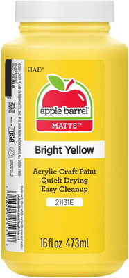 Apple Barrel Acrylic Paint in Assorted Colors (16 Ounce),21131 Bright Yellow Art