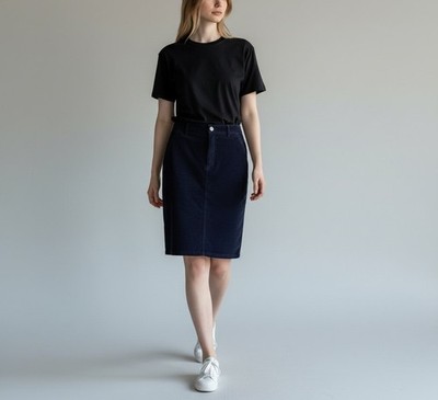 GANT Cord Skirt Women's UK 8 Pencil Slit Back Zip Fly fly