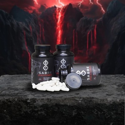 SABRE ASSENTION MENS VITAMINS  ALL NATURAL 3 BOTTLES  FOR THE PRICE OF 1!