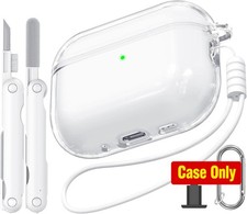 Soft TPU Clear Case for Airpods Pro 3 2025 , Highly Transparent Cover with Kit