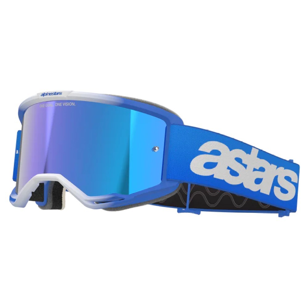 Alpinestars Vision 5 Blaze MX Goggles Blue Mirror Blue