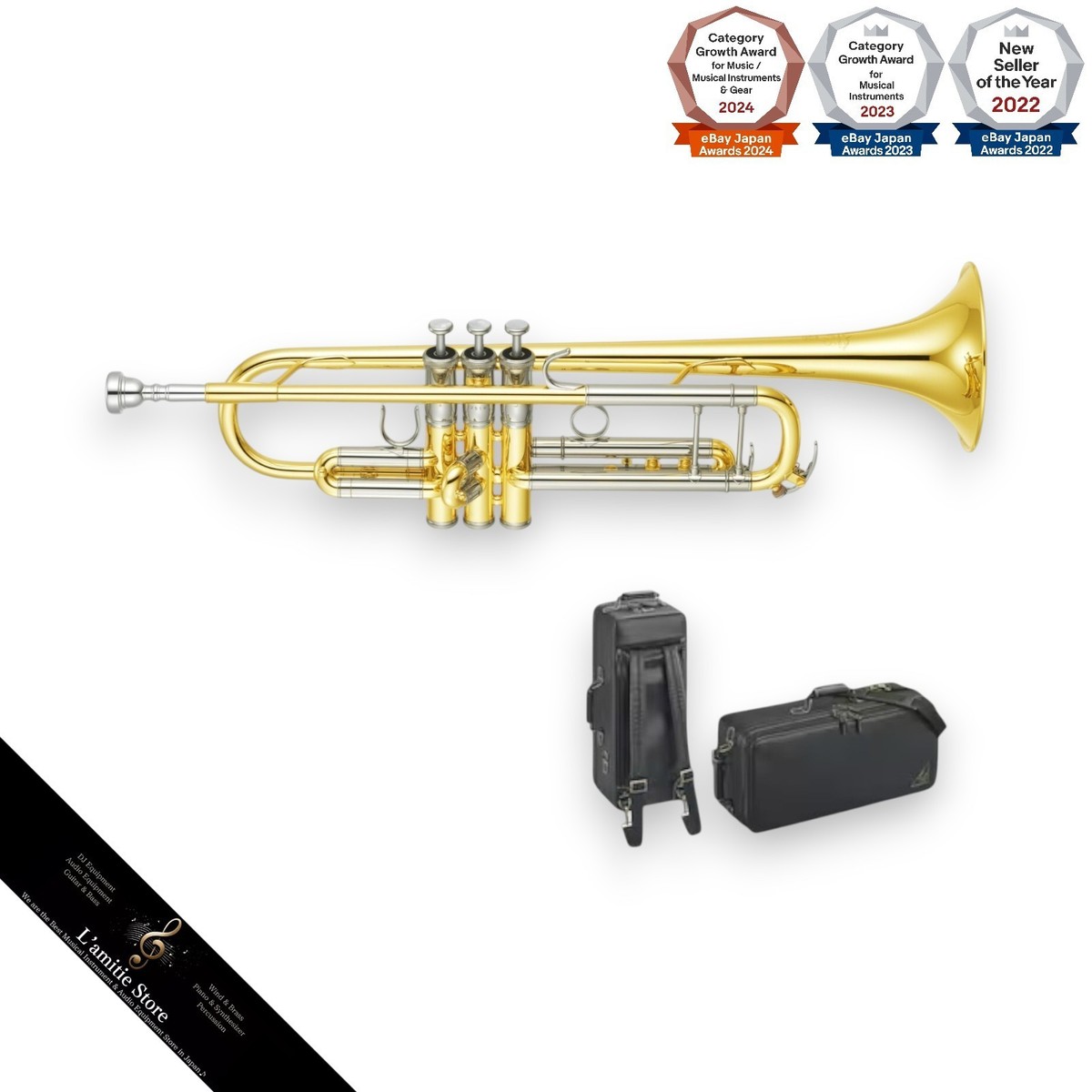 YAMAHA YTR-8335 Xeno Bb Trumpet Yellow Brass Clear Lacquer