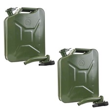 2x Kraftstoffkanister Dieselkanister + Ausgießer 20L Metallkanister UN Zulassung