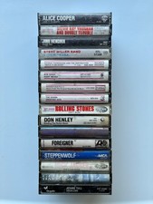 Vintage Cassette Lot Classic Rock Hendrix Stevie Ray Vaughan Doors Rolling Stone