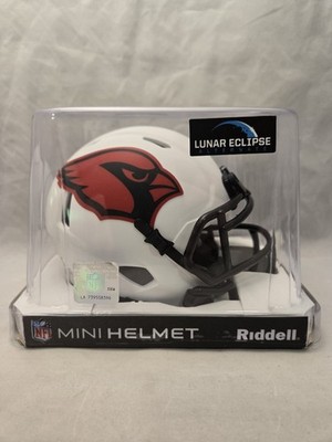 NFL ARIZONA CARDINALS WHITE MINI HELMET - LUNAR ECLIPSE - NEW IN ORIGINAL BOX