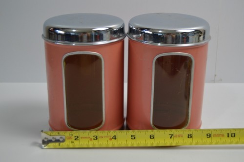 2 contenitori in metallo Brabantia Holland MCM contenitori finestre rosa salmone - Foto 18 di 24