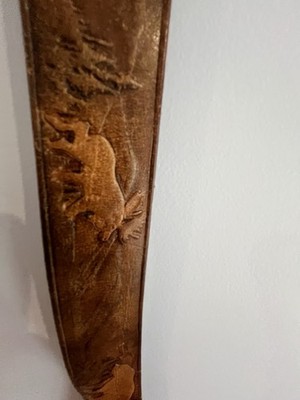 34  Bear And Moose Leather Belt
