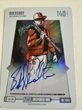 2025 BoBA Battle Arena Update Buckshot Buck Showalter Steel On Card Auto SP
