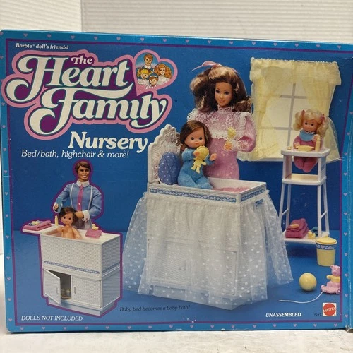 Vintage 1984 Heart Family Nursery Mattel # 7937 in Box