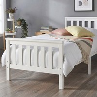 Luxury 3ft Single Bed Frame with Mattress - Hypoallergenic Pine Wood & Comfort