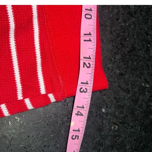 UEC GILLIAN & O’MALLEY RED WHITE STRIPED 2 PEICE LONG JOHN PAJAMA SET SZ M - Picture 11 of 13