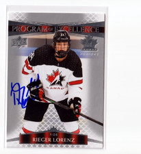 RIEGER LORENZ autographed '22 Upper Deck TEAM CANADA 