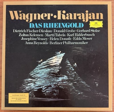 Wagner Das Rheingold Herbert Von Karajan Berliner Philharmonic 3 LP Set W/bookle