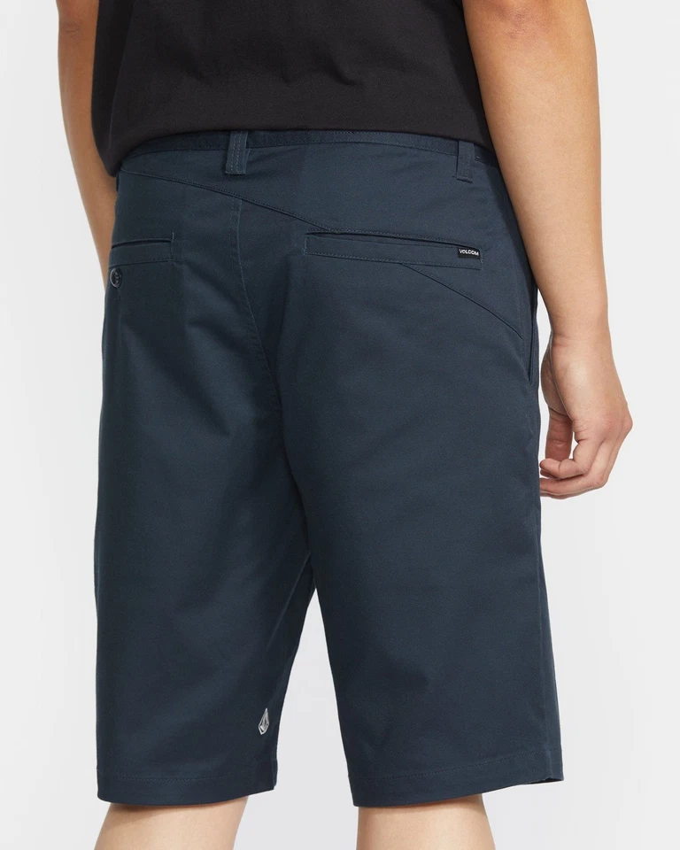 Volcom Frickin Modern Stretch Chino Shorts 28–36 Navy Smart Skate Casual Shorts - Image 3 of 4
