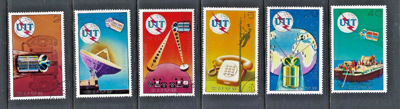 Korea 1976 #1430-1435 CTO ITU/Telephone Communication