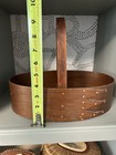 Bentwood oval basket with swing handle in Shaker style — photo 9