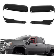Rear View Mirror Cover Cap Fit for 2020-2024 Chevy Silverado GMC Sierra Black