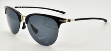 Nike Divot EV24038 010 Women's Sunglasses Half-rim Black / Gray
