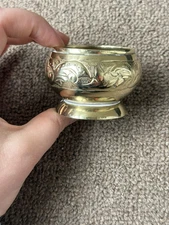 Vintage Brass Small Incense / Ashtray Burner Container Made in India