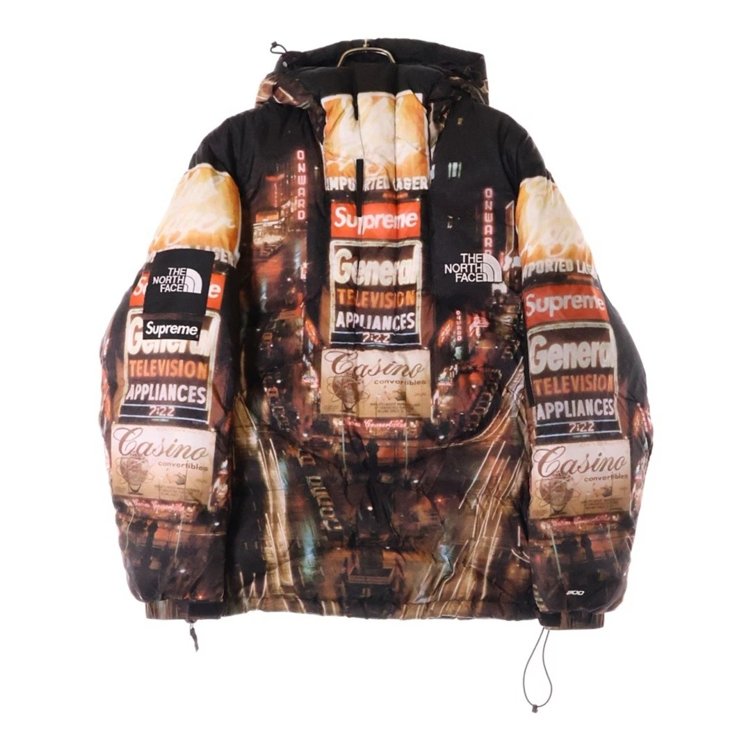 Maglione Supreme 22aw X The North Face Times Square mezza zip con cappuccio piumino us