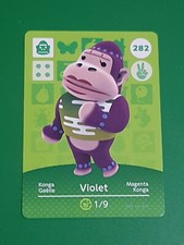 VIOLET ANIMAL CROSSING AMIIBO SERIES 3 CARD #282 TRACKED AU POST geniuine