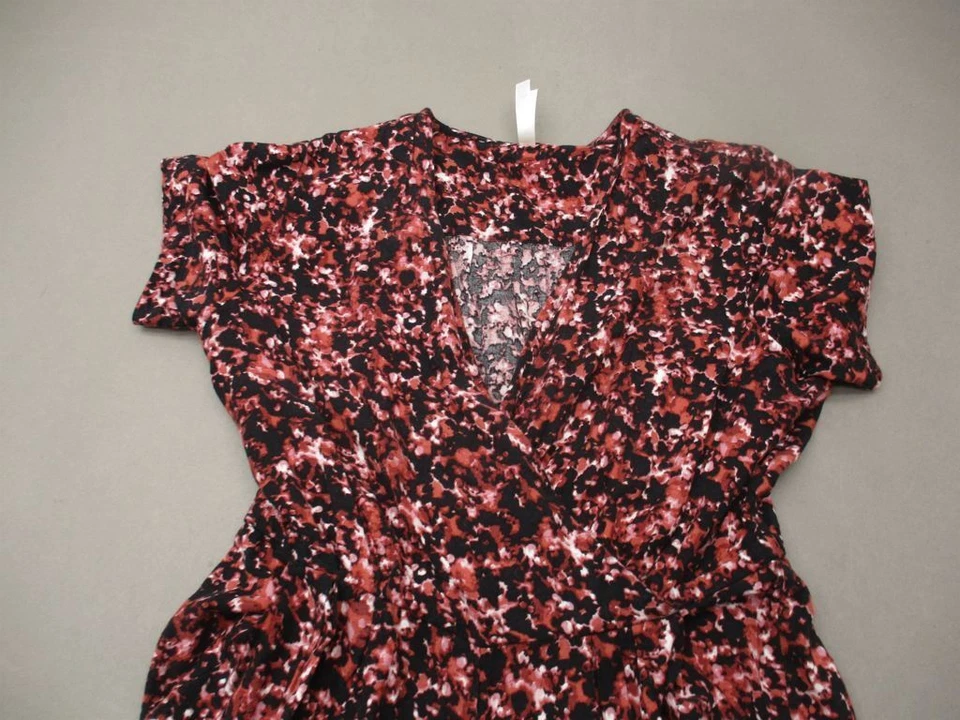 RVCA размер M женщин красный/черный v-образным вырезом короткий рукав вискоза цельный комбинезон 7W337 - Изображение 2 из 4