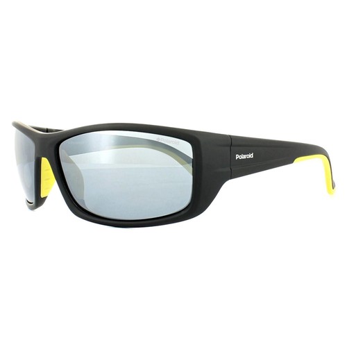 Polaroid Deporte Sol Pld 7011/S 71C Ex Negro Amarillo Plata Polarizadas Espejo - Imagen 2 de 4