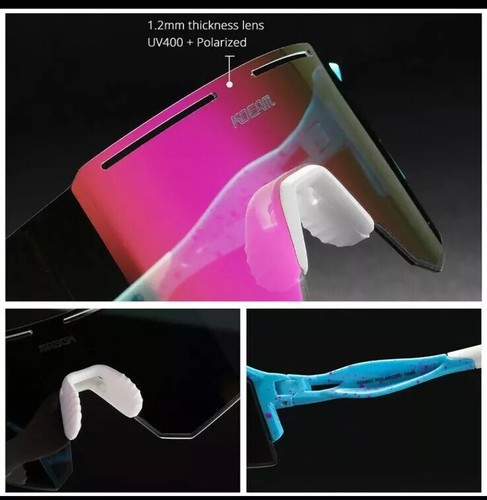 KDEAM Polarized Sunglasses Men Women TR90 Outdoor Glasses Cycling Sports Goggles - Picture 3 of 9