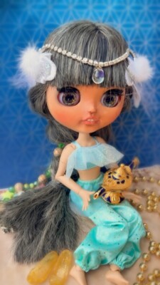 blythe doll custom. dodi Blythe is invited to Agraba With The Magic Lamp