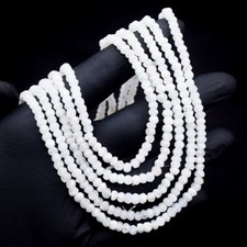 5 Strand  Blue Flash Moonstone Faceted 367.00 Cts Beaded Necklace VK 49 E609