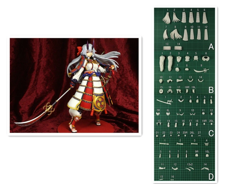 Anime Cat Girl Unpainted GK Models Unassembled Figures Resin