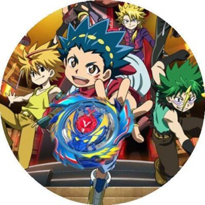 Essbar Beyblade Metal Fusion Party Tortenaufleger Torte  Geburstag + TEXT