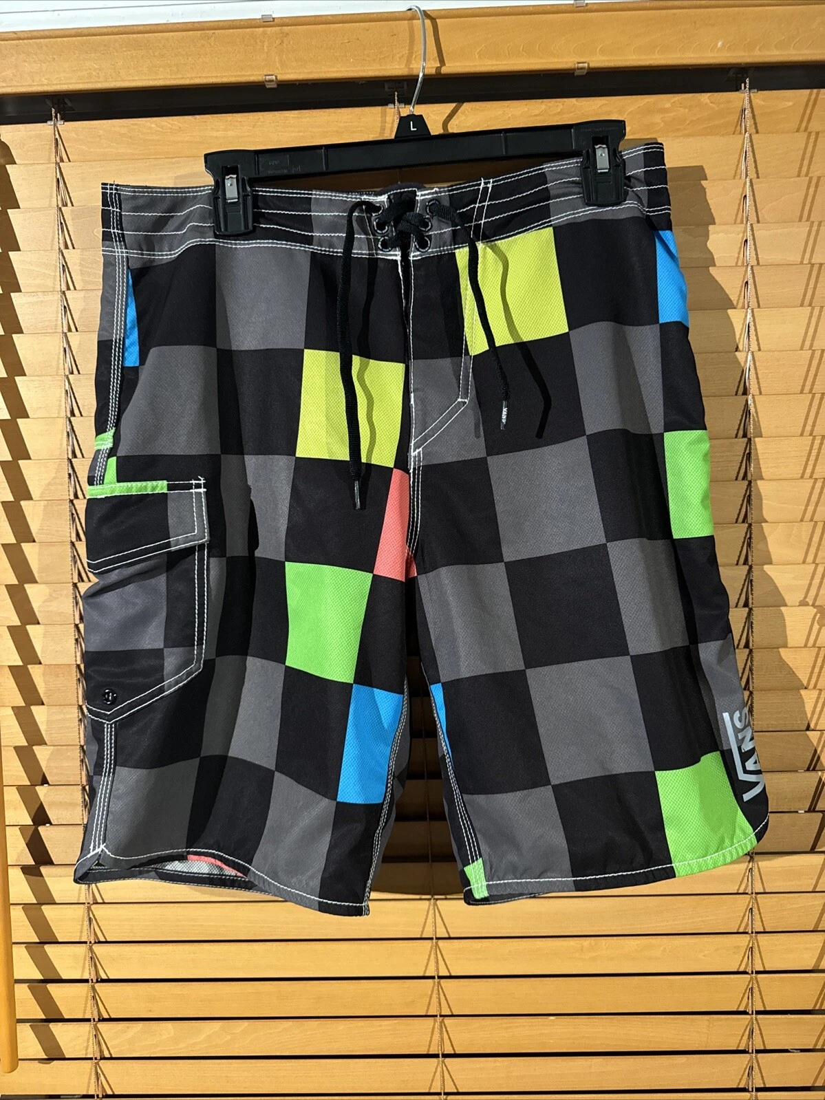 Pantaloncini Vans da uomo 30 pantaloncini da tavola a quadretti surf spiaggia leggeri