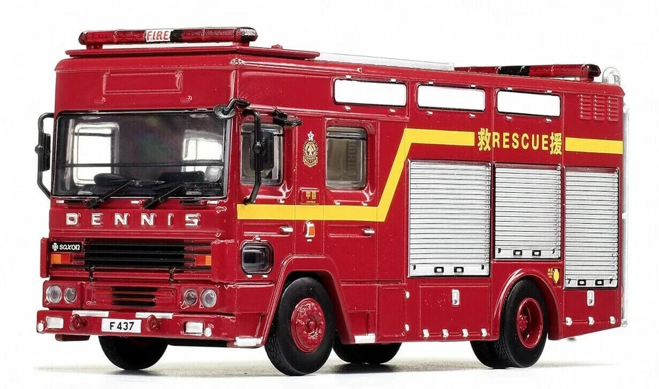 80M x Tiny Dennis Rescue Appliance Fire Vehicle HKFSD F437 1:76 ATC65382 - Image 2 of 3