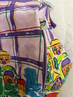 Sally Huss The Villages Large Beach Bag Tote Zipper Closure