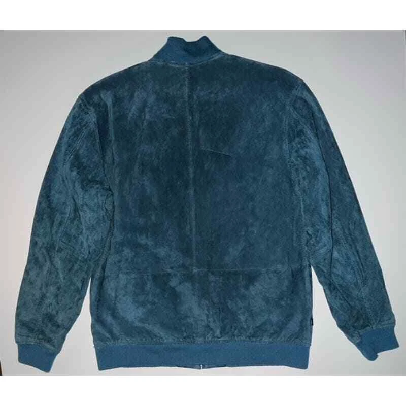 OBEY Green Suede Jacket - Large - Image 4 of 4