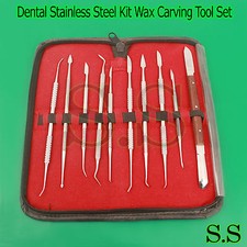 Stainless Steel Wax Carving Tool Set Sculpting Tool Set Dental Instrumen WX-0026