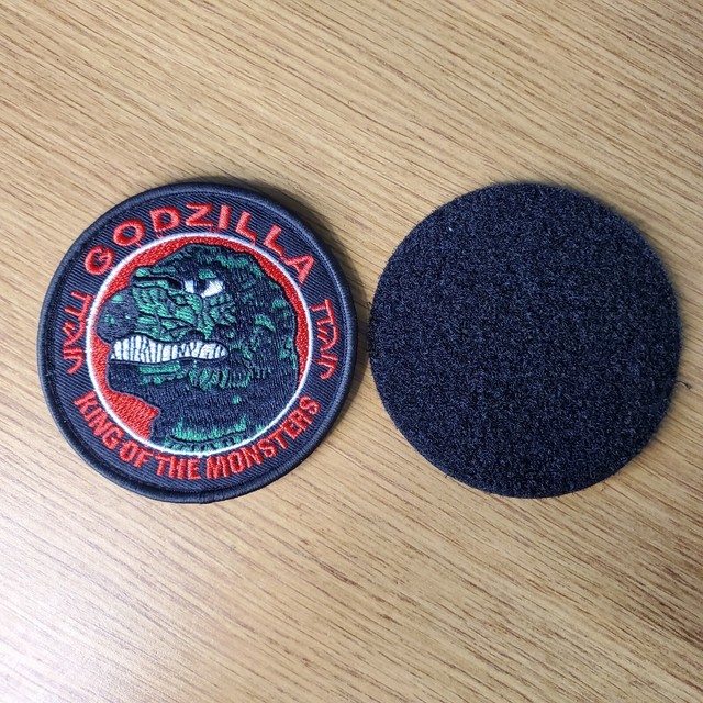 Godzilla King of the Monsters Hook & Loop Patch 3 1/2 inches tall Godzilla King of the Monsters Hook & Loop Patch 3 1/2 inches tall