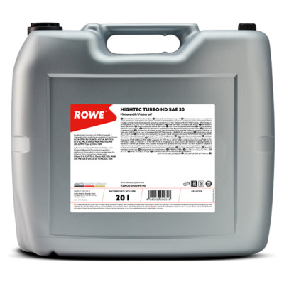 ROWE HIGHTEC TURBO HD SAE 30 Motorenöl 20L für Deutz MAN Mercedes MTU Volvo ZF