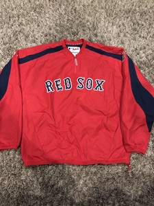 red sox pullover windbreaker