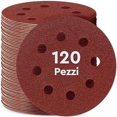 Carta Abrasiva Levigatrice per Legno, 108 Fogli 6 Fori Carta Triangoli