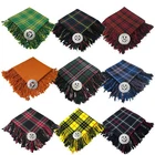 Scottish Kilt Fly Plaid 48x48 With Thistle Brooch Different Tartan kilt brooch