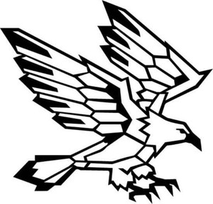 Eagle Geometric Wall Art - DXF SV - DXF SVG DWG PDF CNC Plasma Laser Wood Router