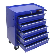 5 Large Drawers Tool Cart on Wheels Rolling Tool Chest Tool Storage Tool Case