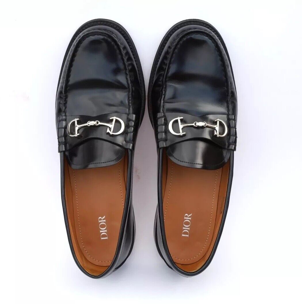 Christian Dior Horsebit CD Bit Logo Mens Loafers Size 44/US Christian Dior Horsebit CD Bit Logo Mens Loafers Size 44/US