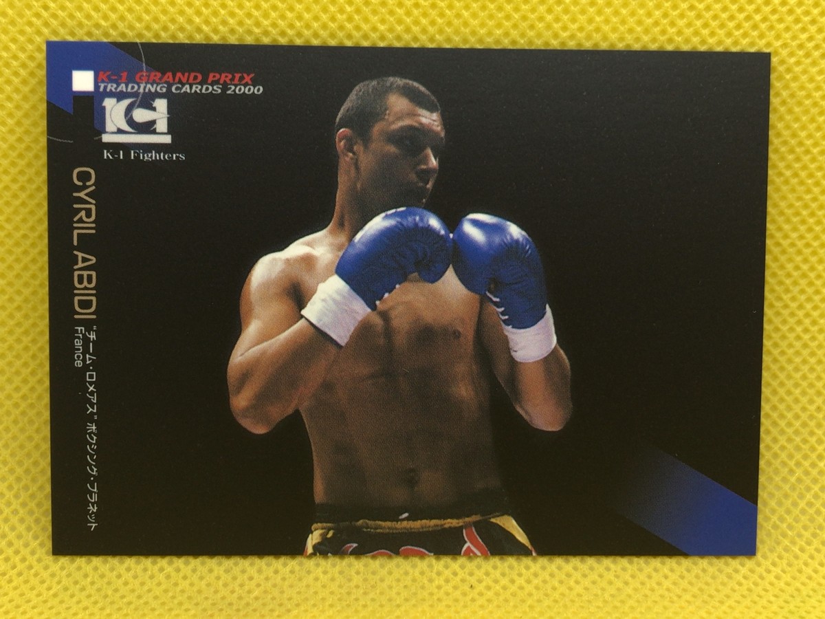 CYRIL ABIDI K-1 GRAND PRIX EPOCH 2000 trading cards fighters