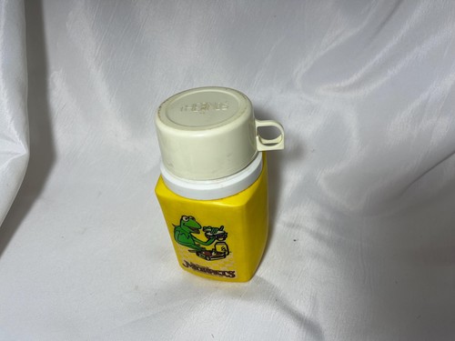 Vintage Kermit the Frog Muppets Thermos, 70s Collectible, Retro Lunch Flask, Gr - Picture 4 of 9