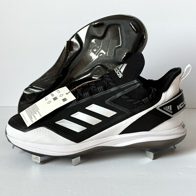 New Adidas Icon 7 BOOST Metal Baseball Cleats Mens Size 15  FY4178 Black White