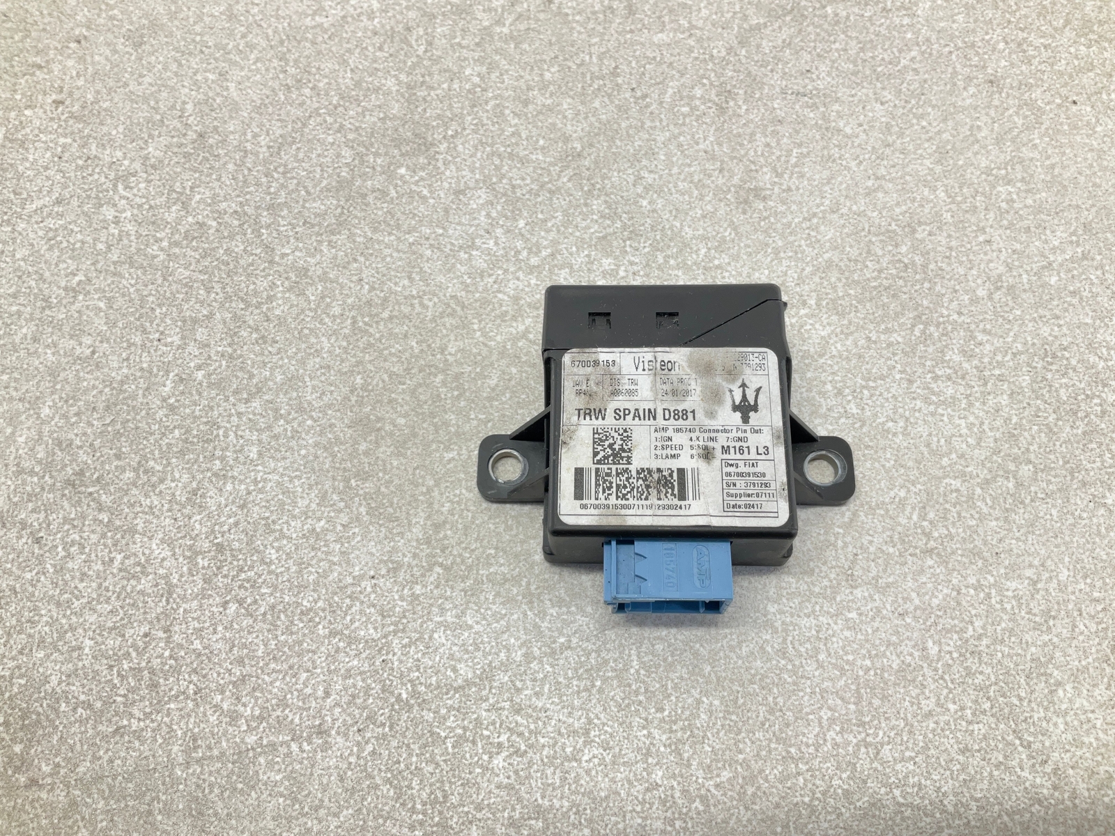 17-20 MASERATI Levante Power Steering Control Module 670039153 OEM CM