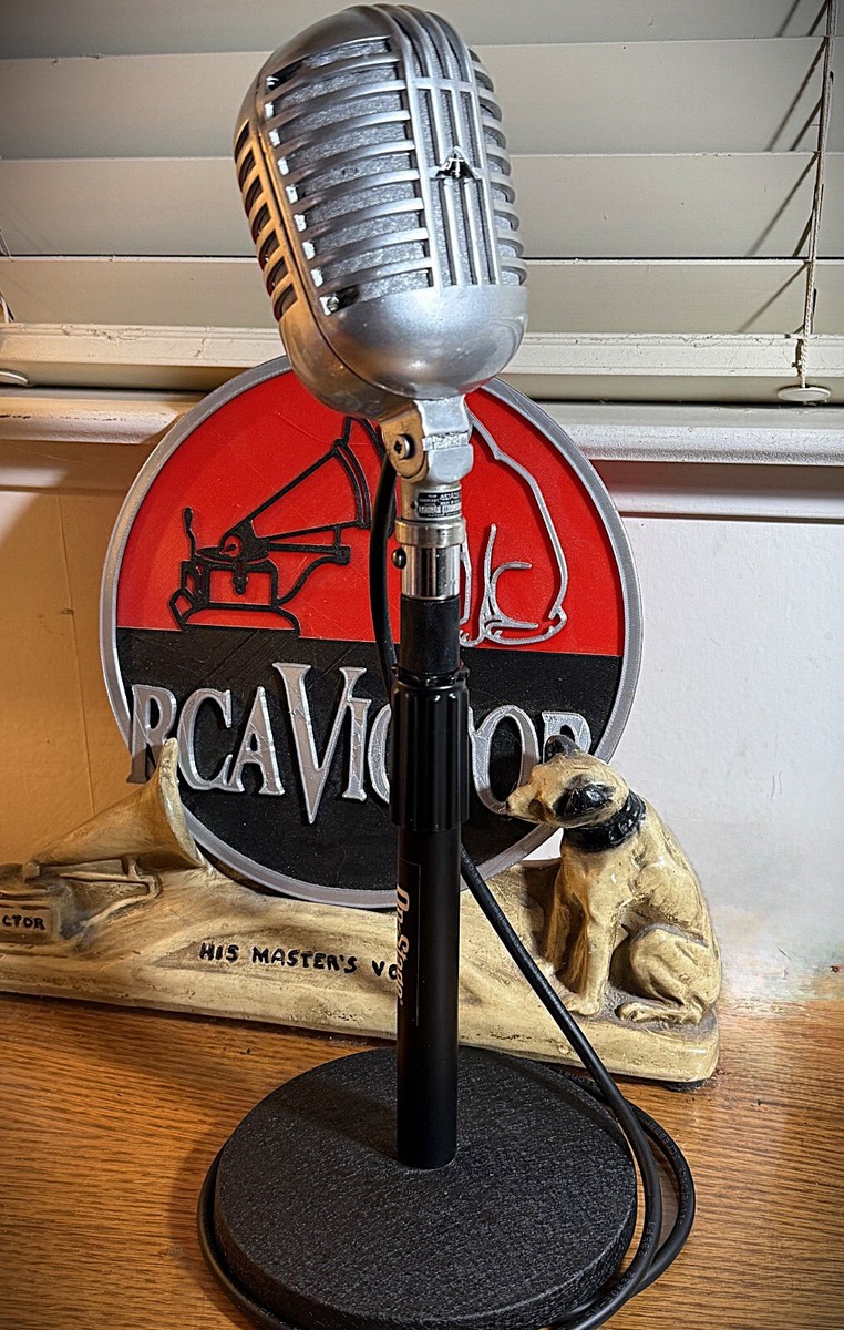 Vintage 1950's ASTATIC DR10 Crystal Microphone , original element